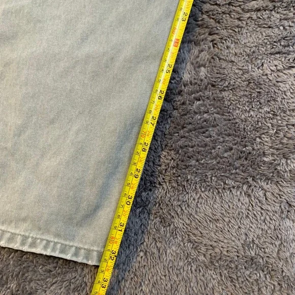 Lee Vintage Carpenter Jeans Baggy Sage Green Gray 28x32 Skater - Picture 7 of 8